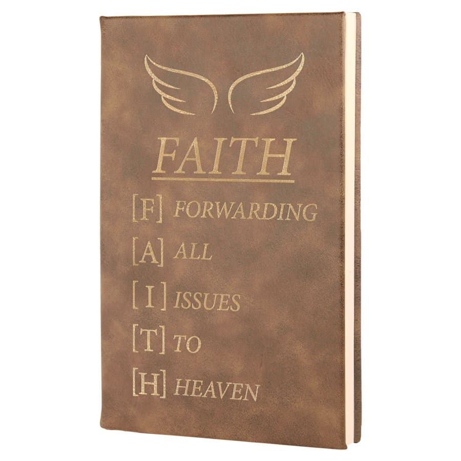 Rustic/Gold Leatherette Journal