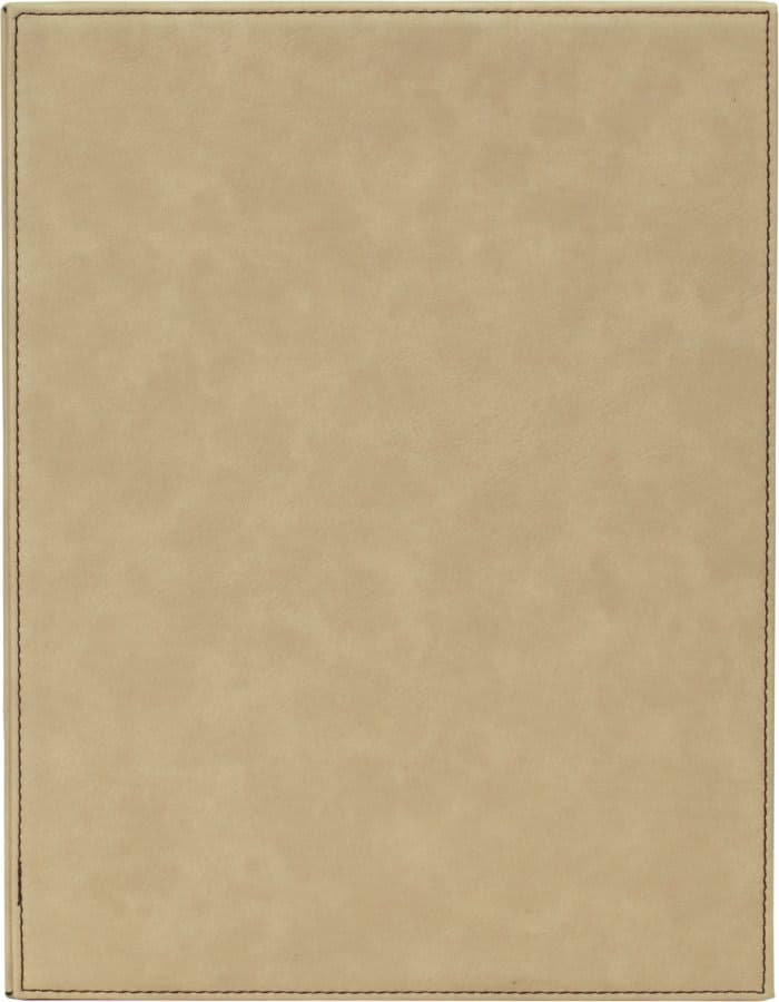 Light Brown 7" x 9" Laserable Leatherette Plaque