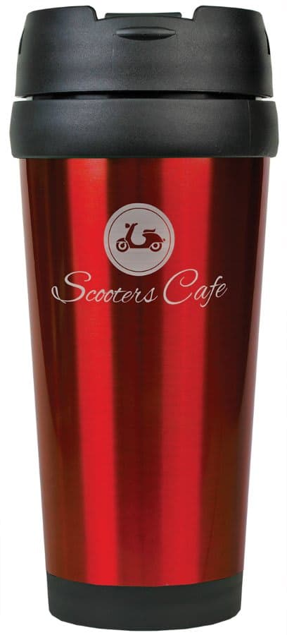 16 oz. Gloss Red Travel Mug