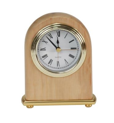 Red Alder Arch Desk Clock