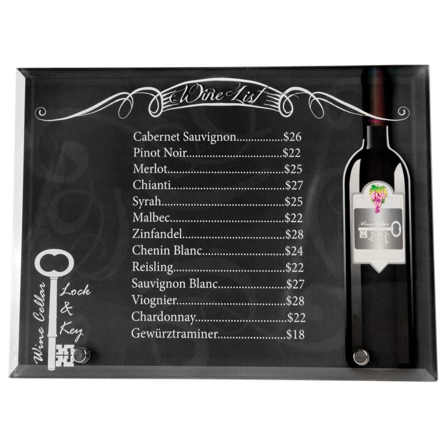 Standing Glass with Silver Pin