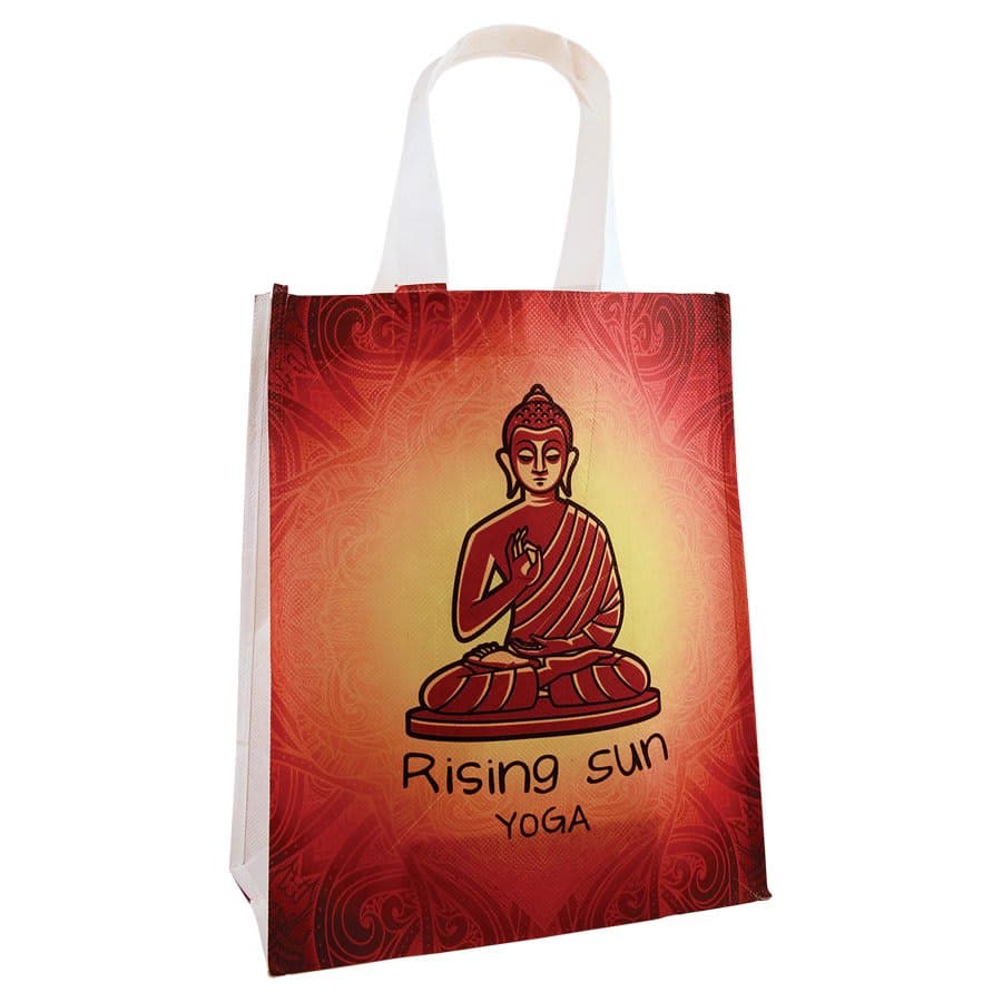 Recycled Poly Gift Bag wiht 5 1/2" Gusseted Bottom