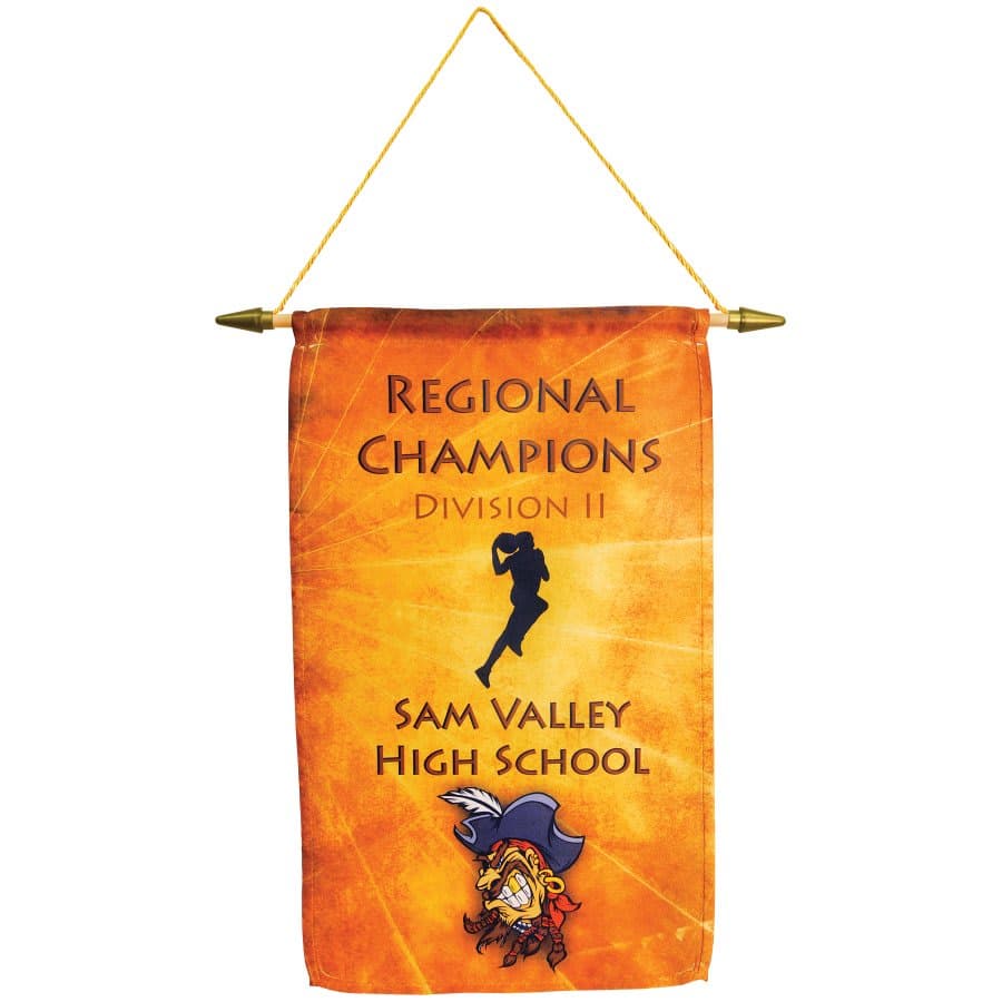 1-Sided Banner with Wooden Hanger