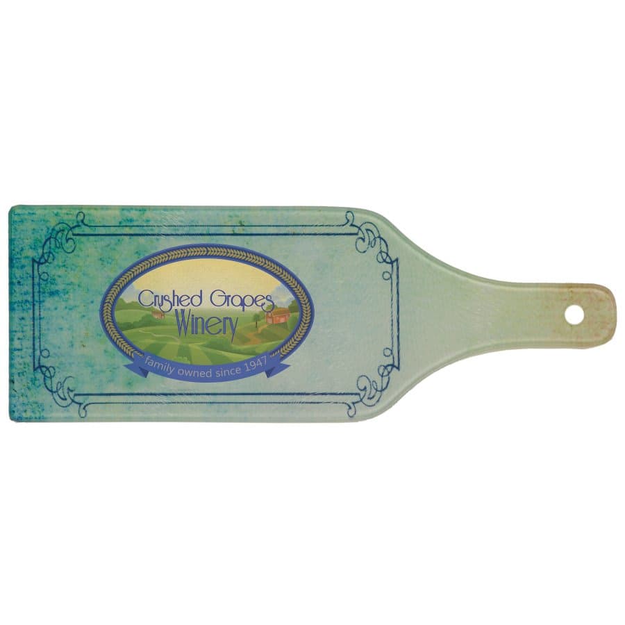 Wine Bottle Glass Cutting Board