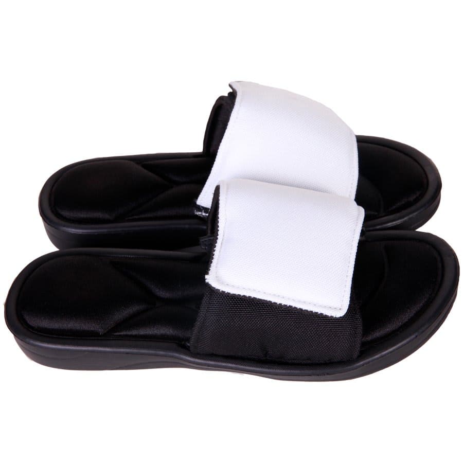2XL Slide-On Sandal with Memory Foam and Adjustable Strap