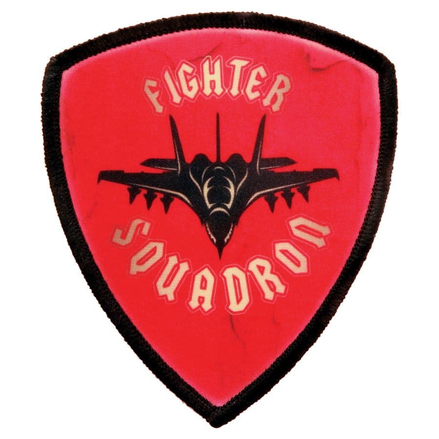 Shield Patch with Black Stitched Border