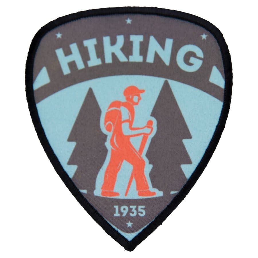 Shield Patch with Black Stitched Edge