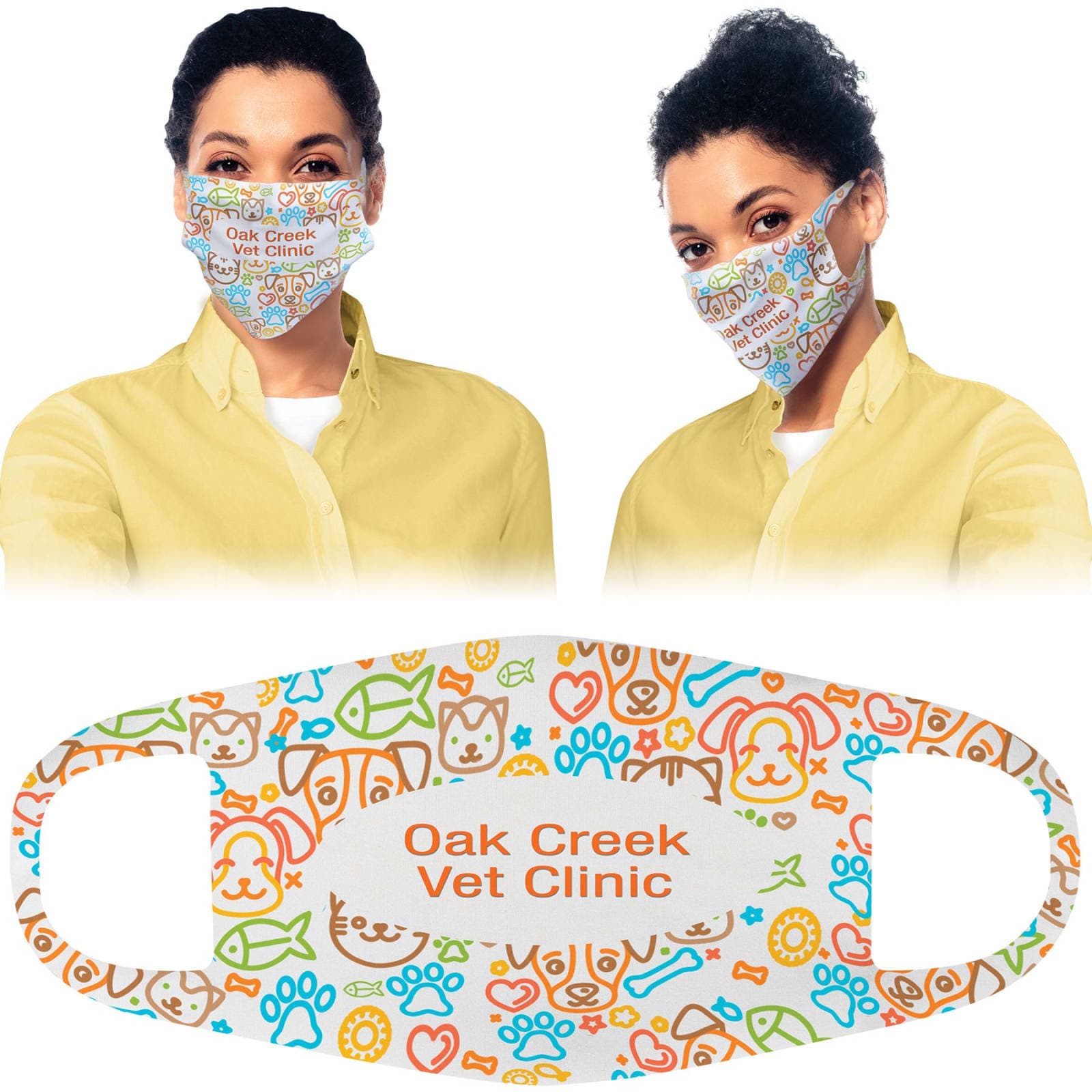 Single Layer White Face Mask