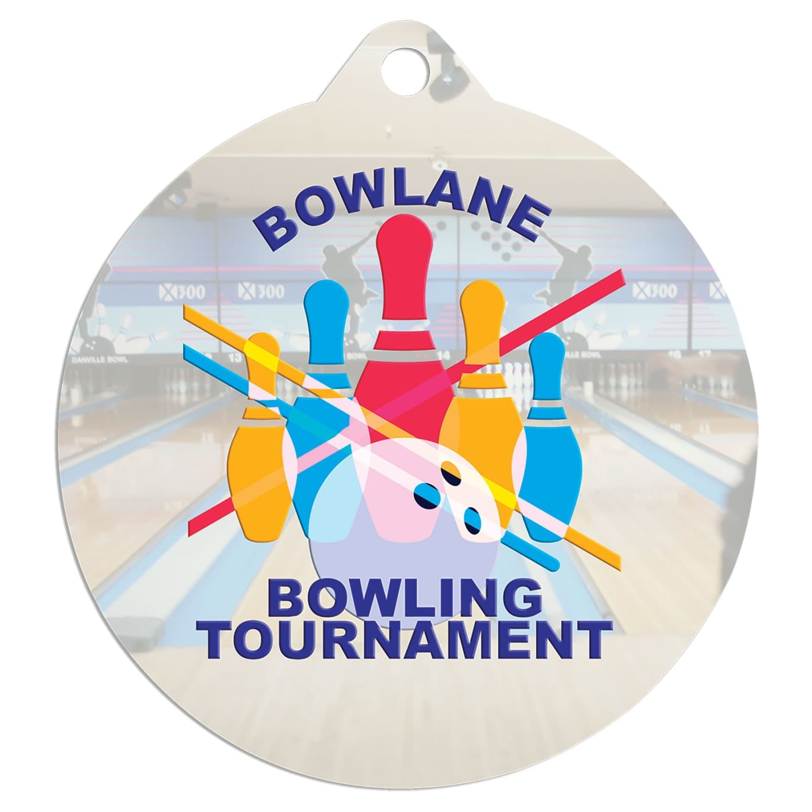 2-Sided White Medal