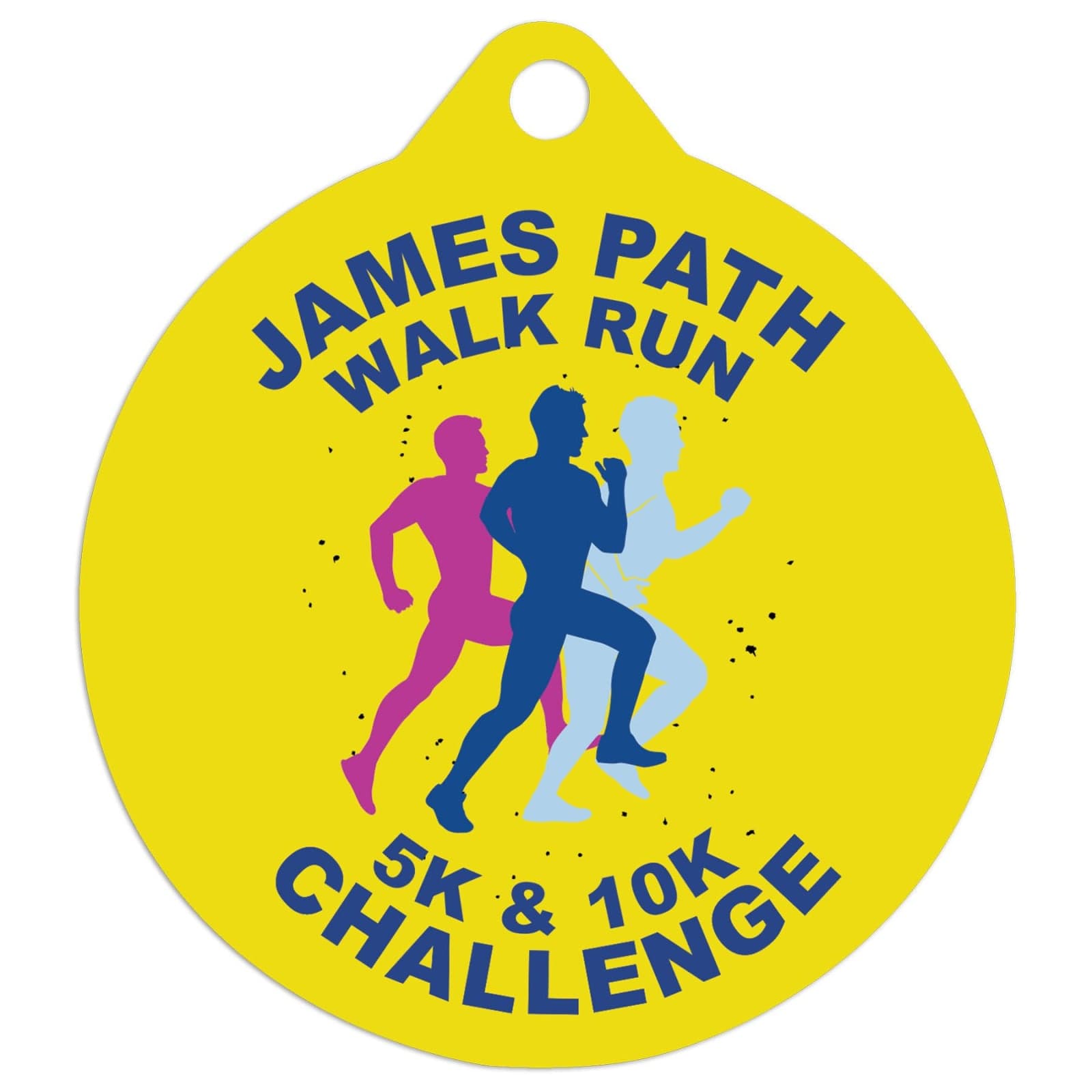 2-Sided White Medal