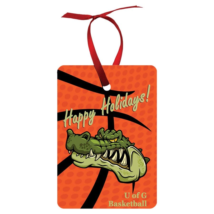 2-Sided Gloss Aluminum Rectangle Ornament