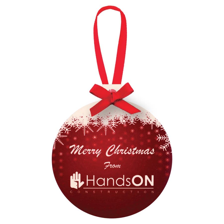 2-Sided Gloss Aluminum Ball Ornament