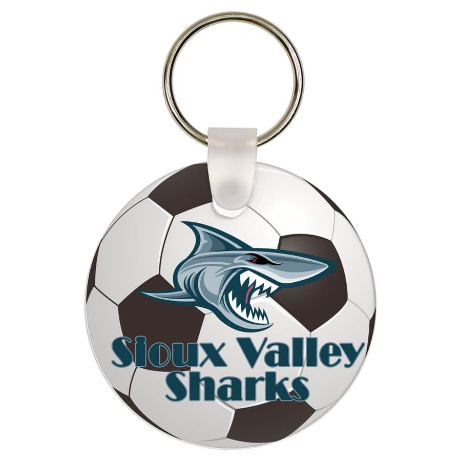 2-Sided Gloss Aluminum Round Keychain