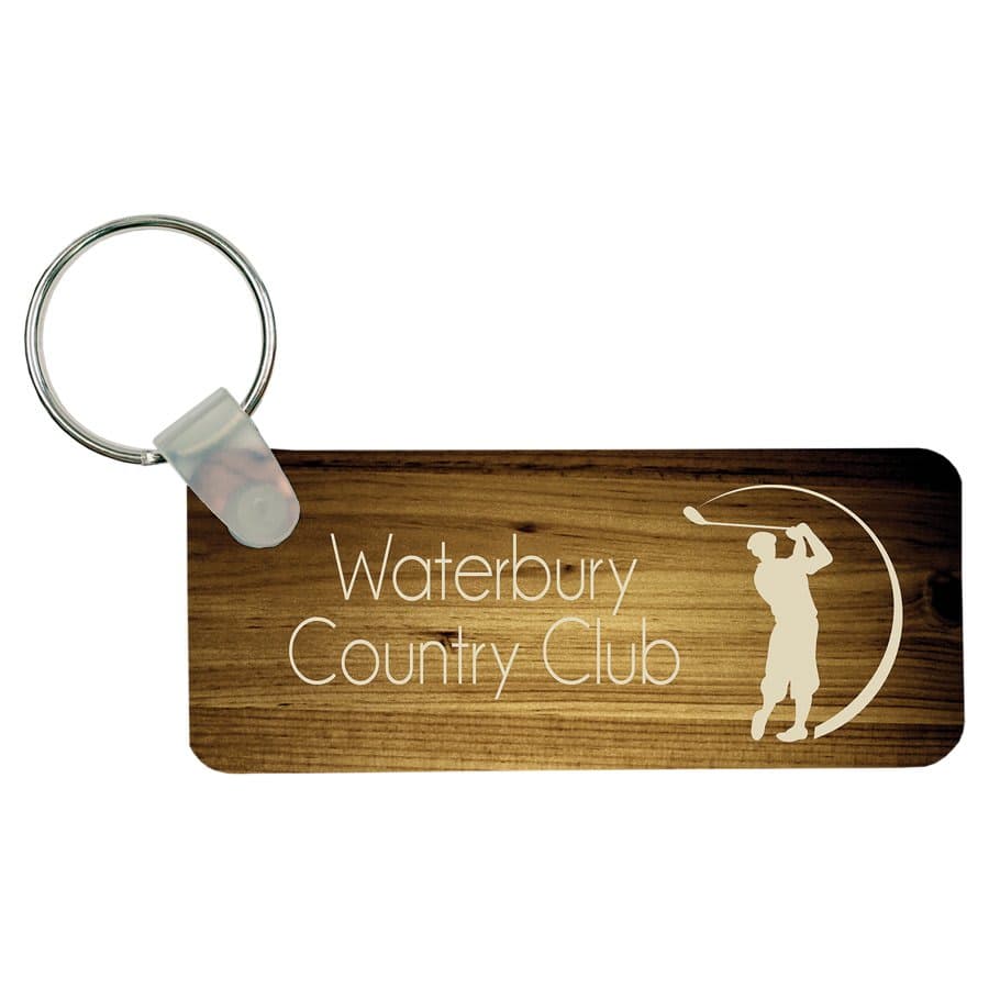 2-Sided Gloss Rectangle Keychain