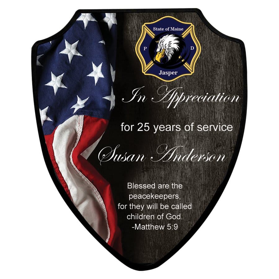 Gloss Finish Shield Plaque