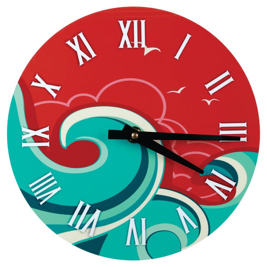 Gloss Aluminum Clock