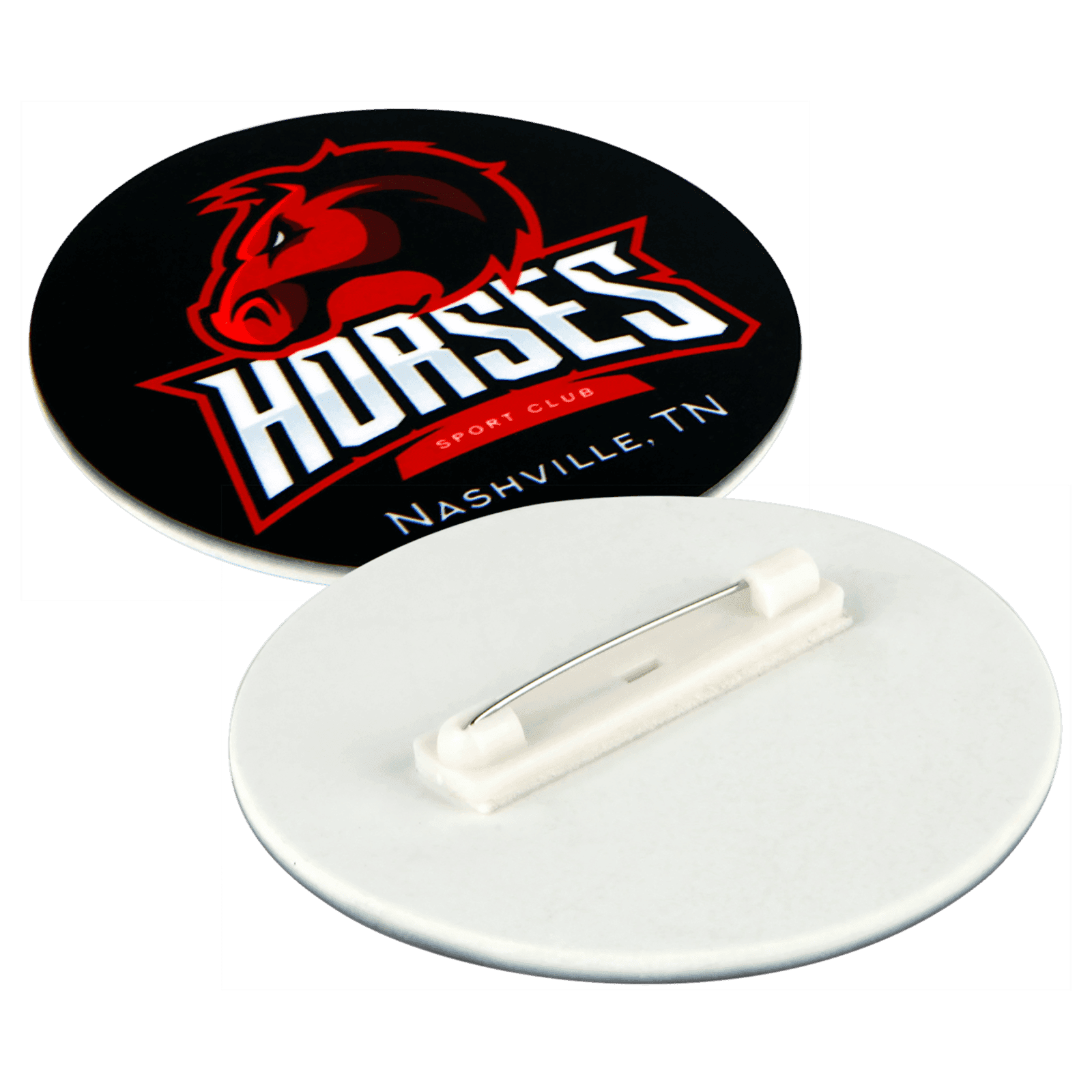 1-Sided Gloss FRP Button with Pin
