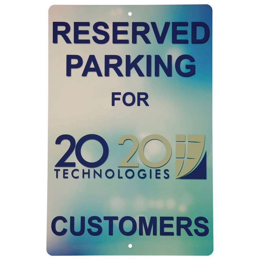 1-Sided Gloss Aluminum Street Sign with 2 Holes