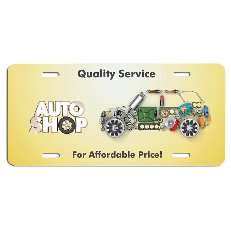 Aluminum Auto License Plate
