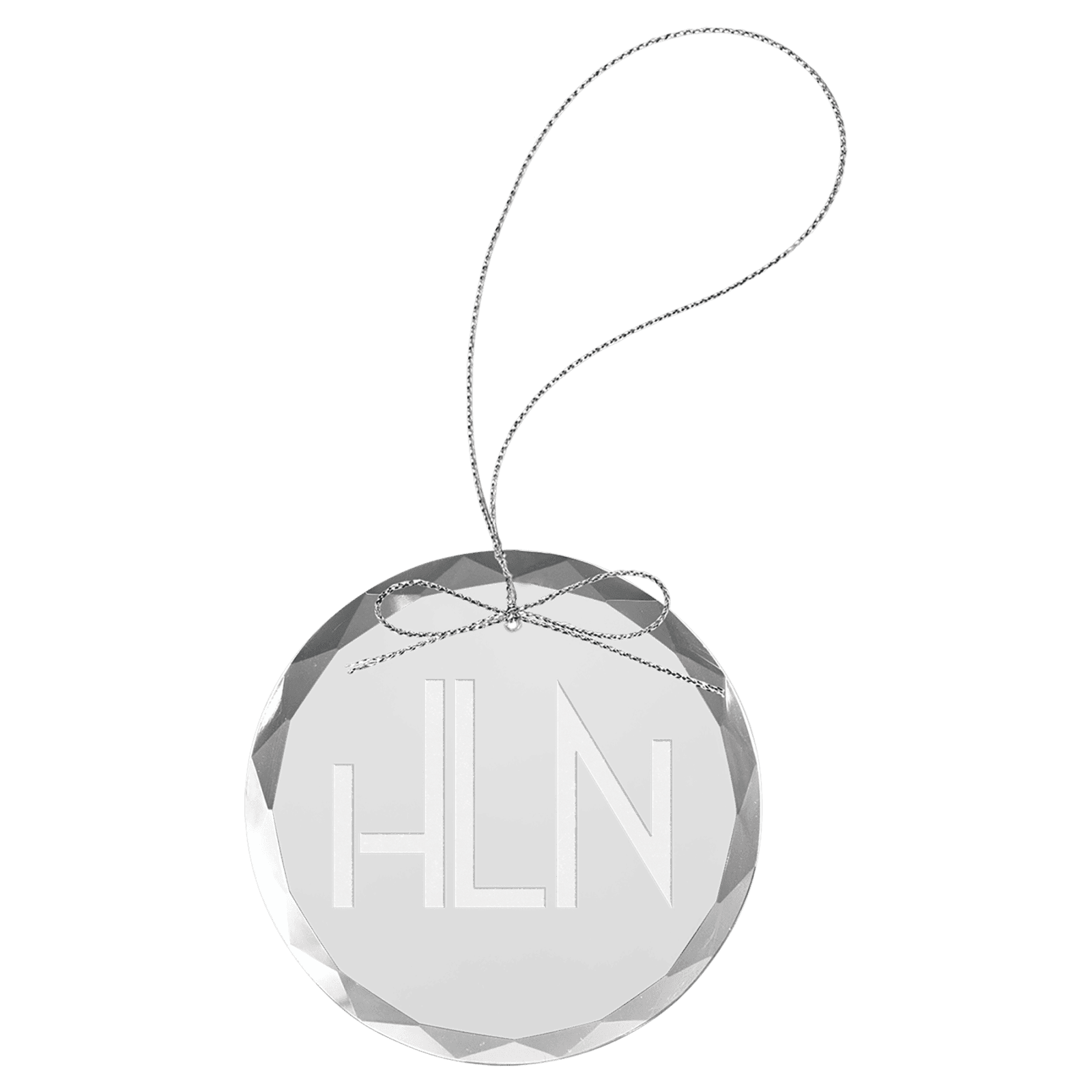 Round Premier Glass Ornament