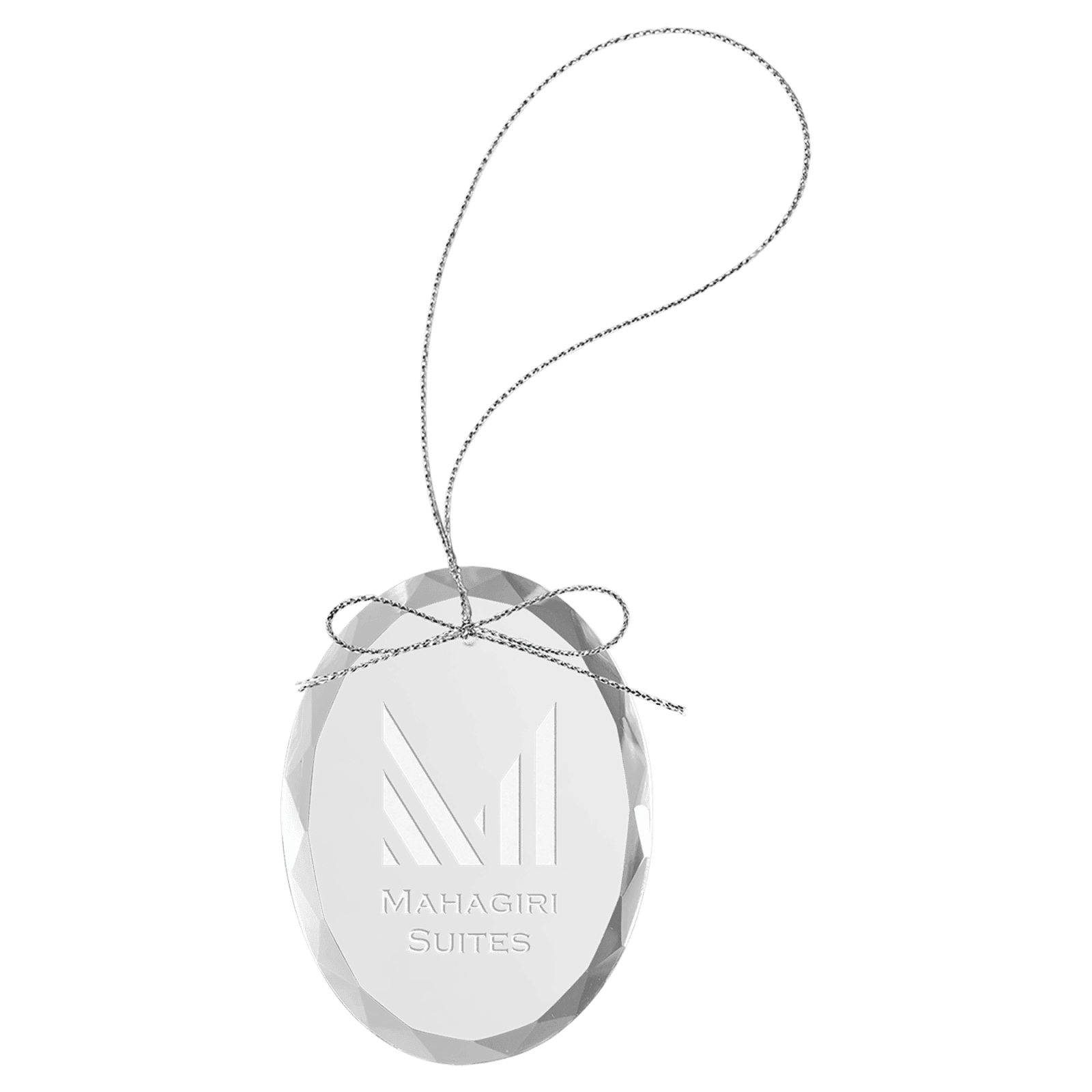 Oval Premier Glass Ornament