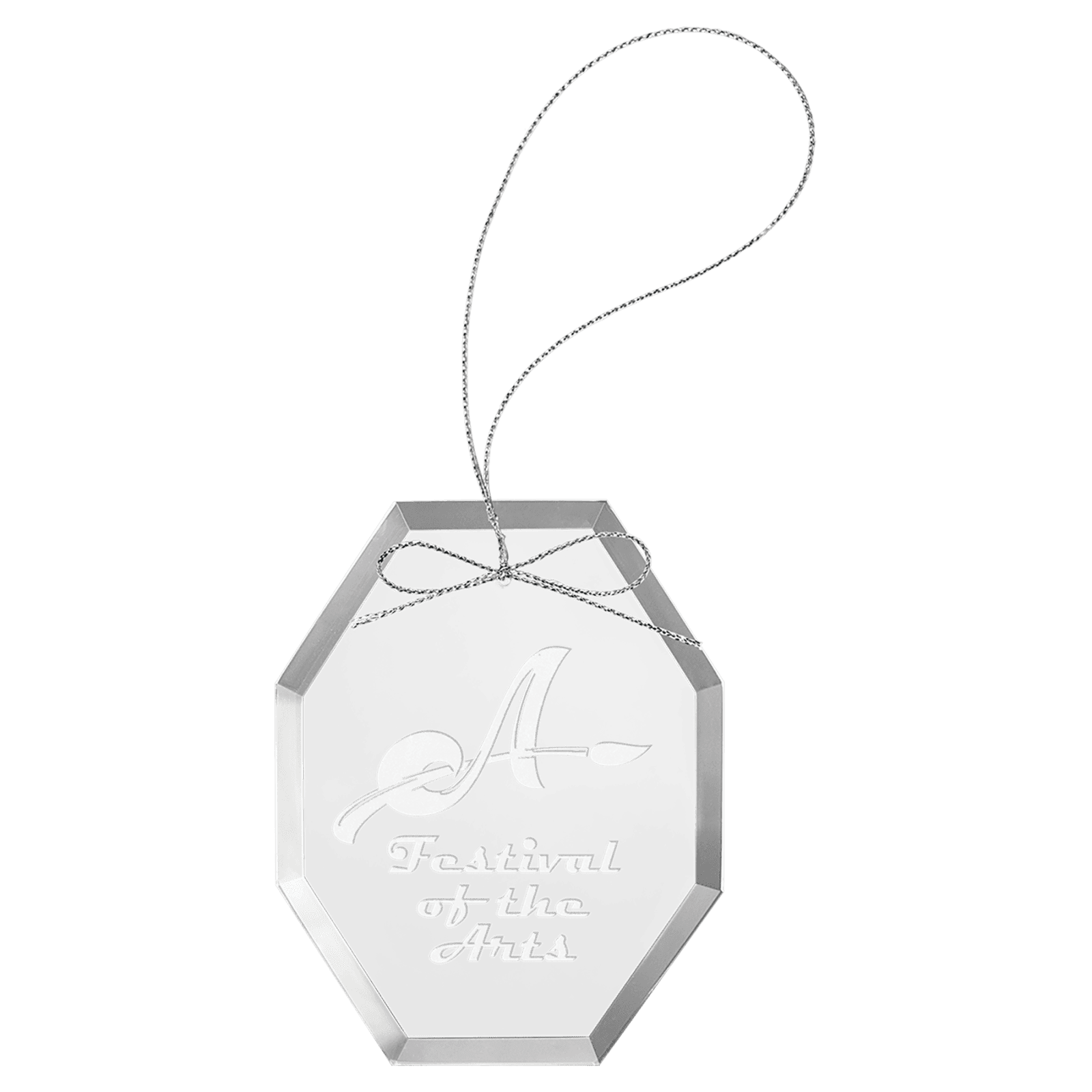 Octagon Premier Glass Ornament