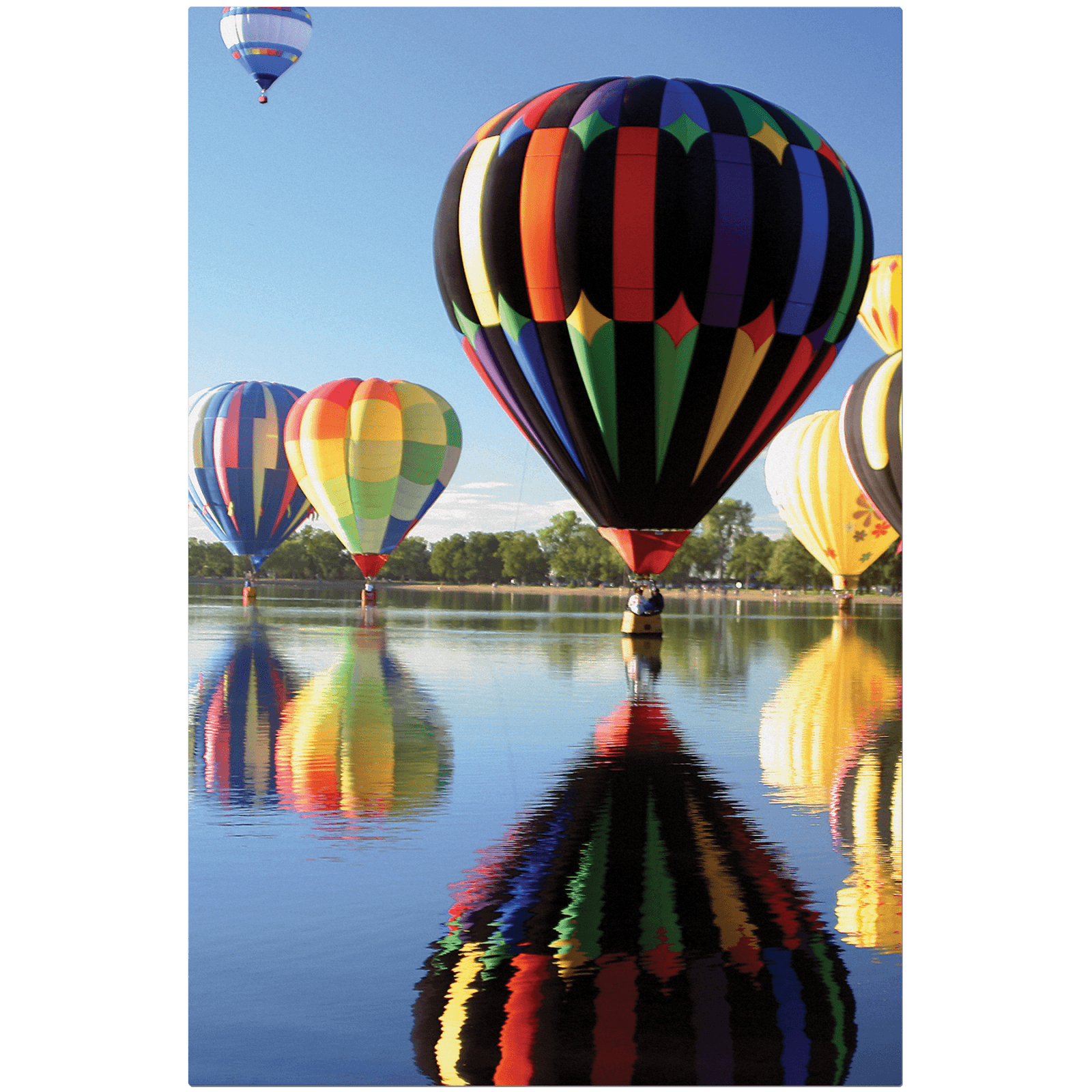 White ChromaLuxe Textured Aluminum Photo Panel