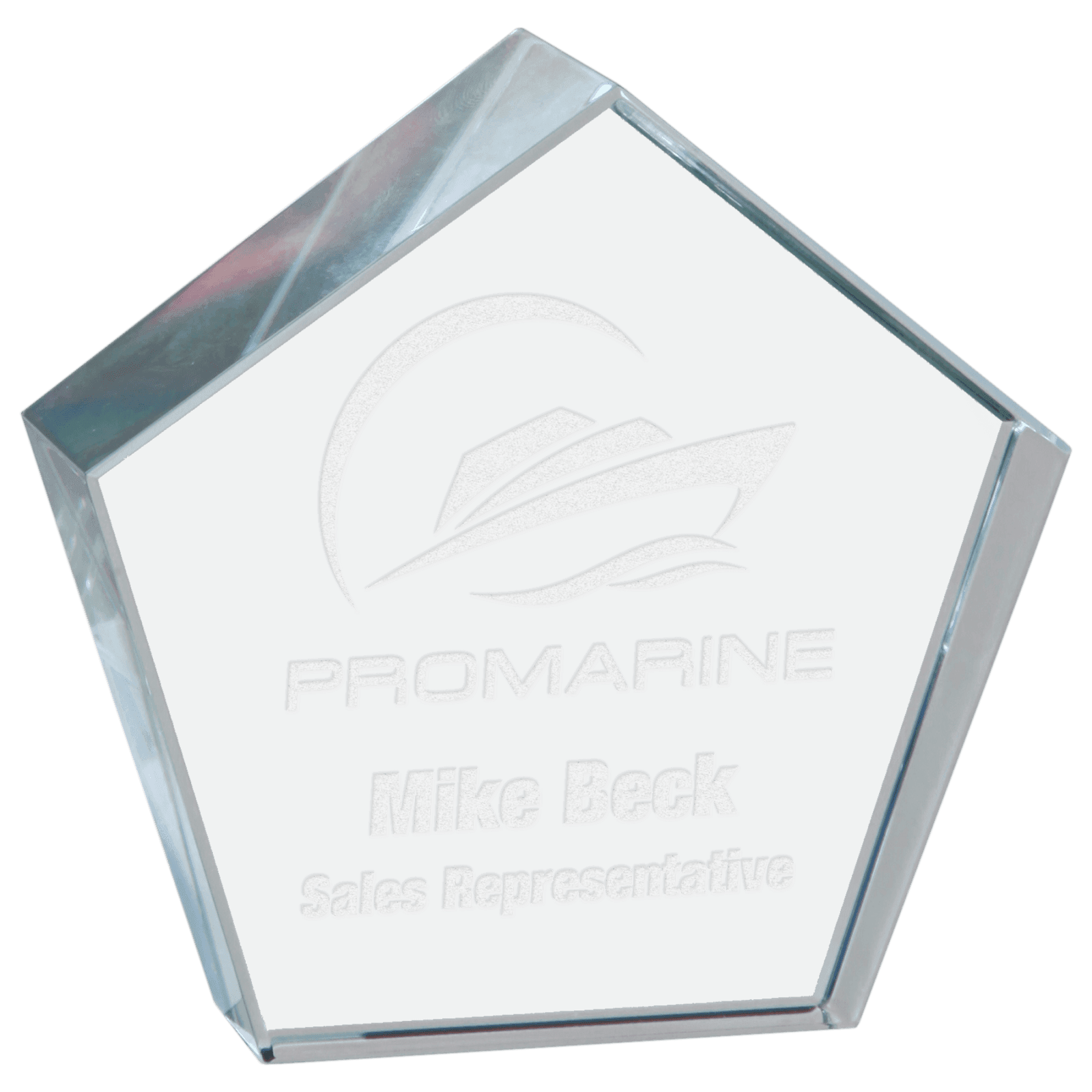 Premier Crystal Pentagon Paperweight