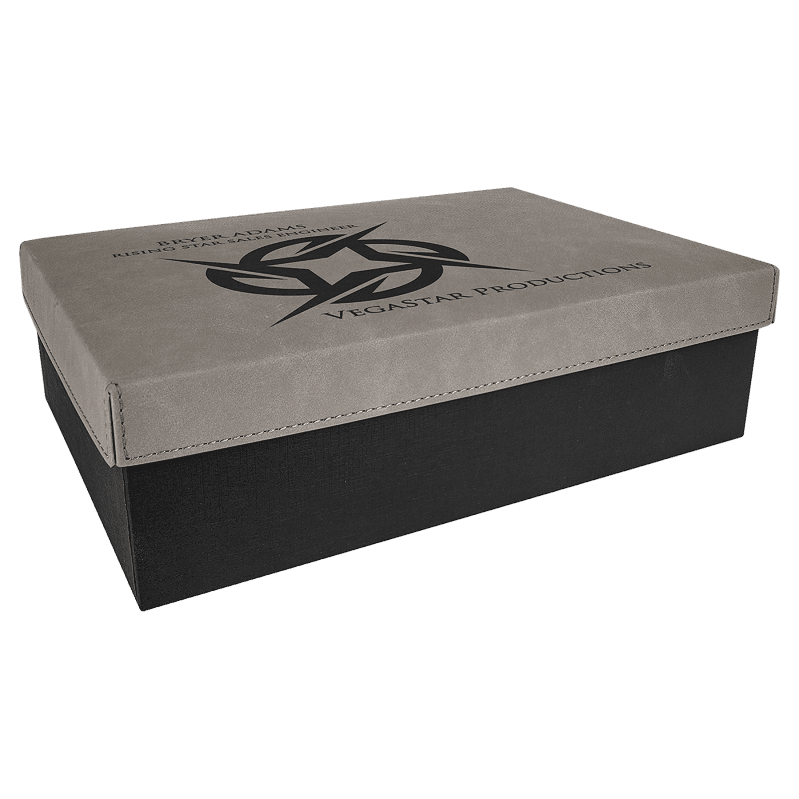 Gray Leatherette Gift Box