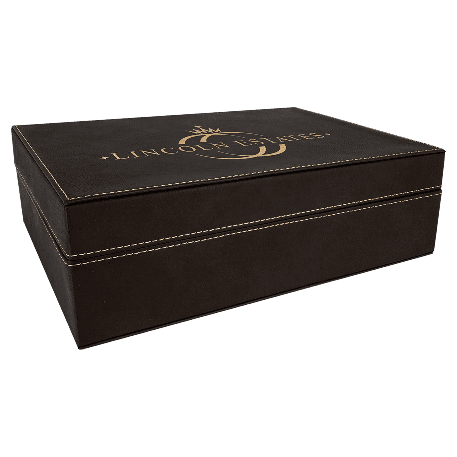 Gold/Black Leatherette Gift Box