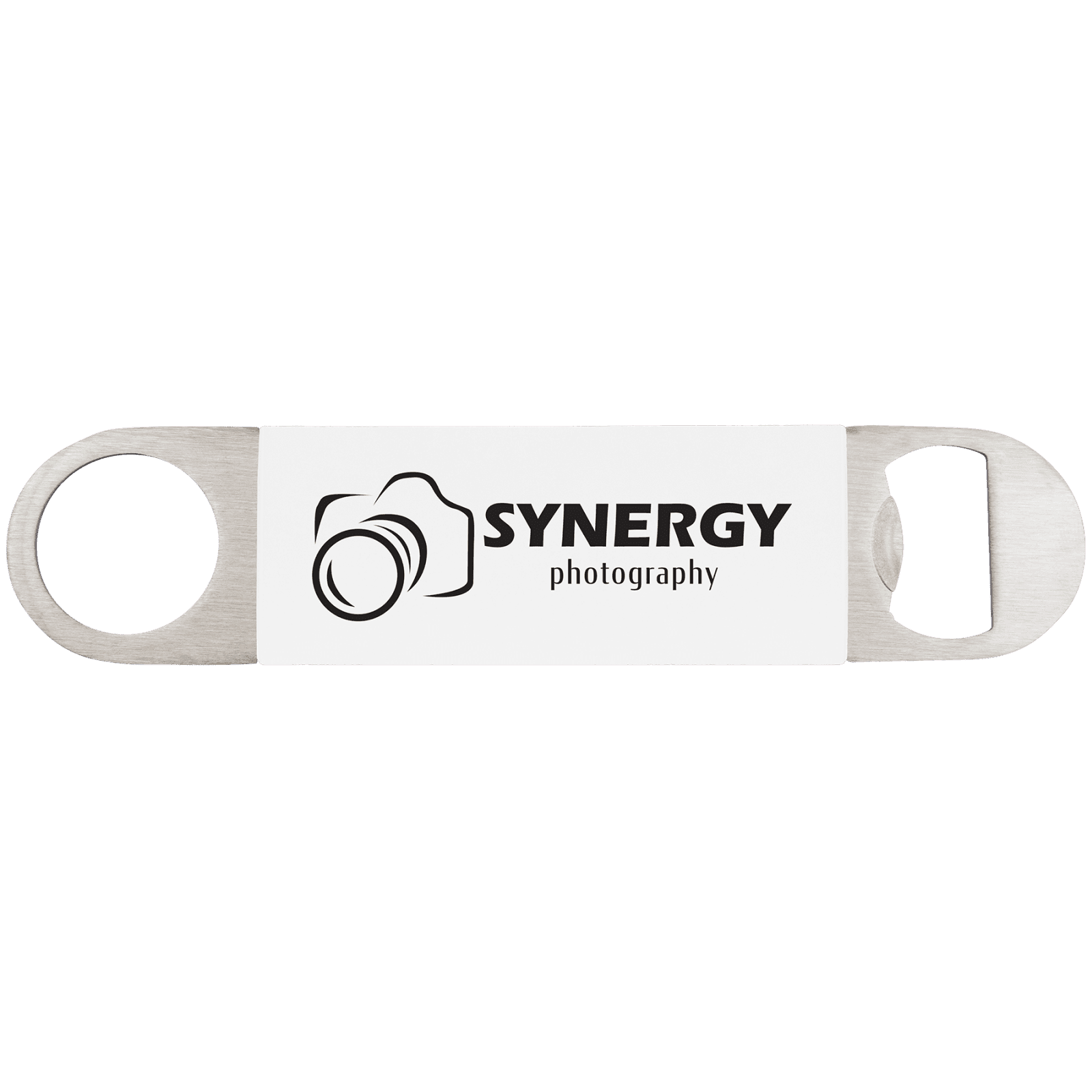 White/Black Bottle Opener with Silicone Sleeve