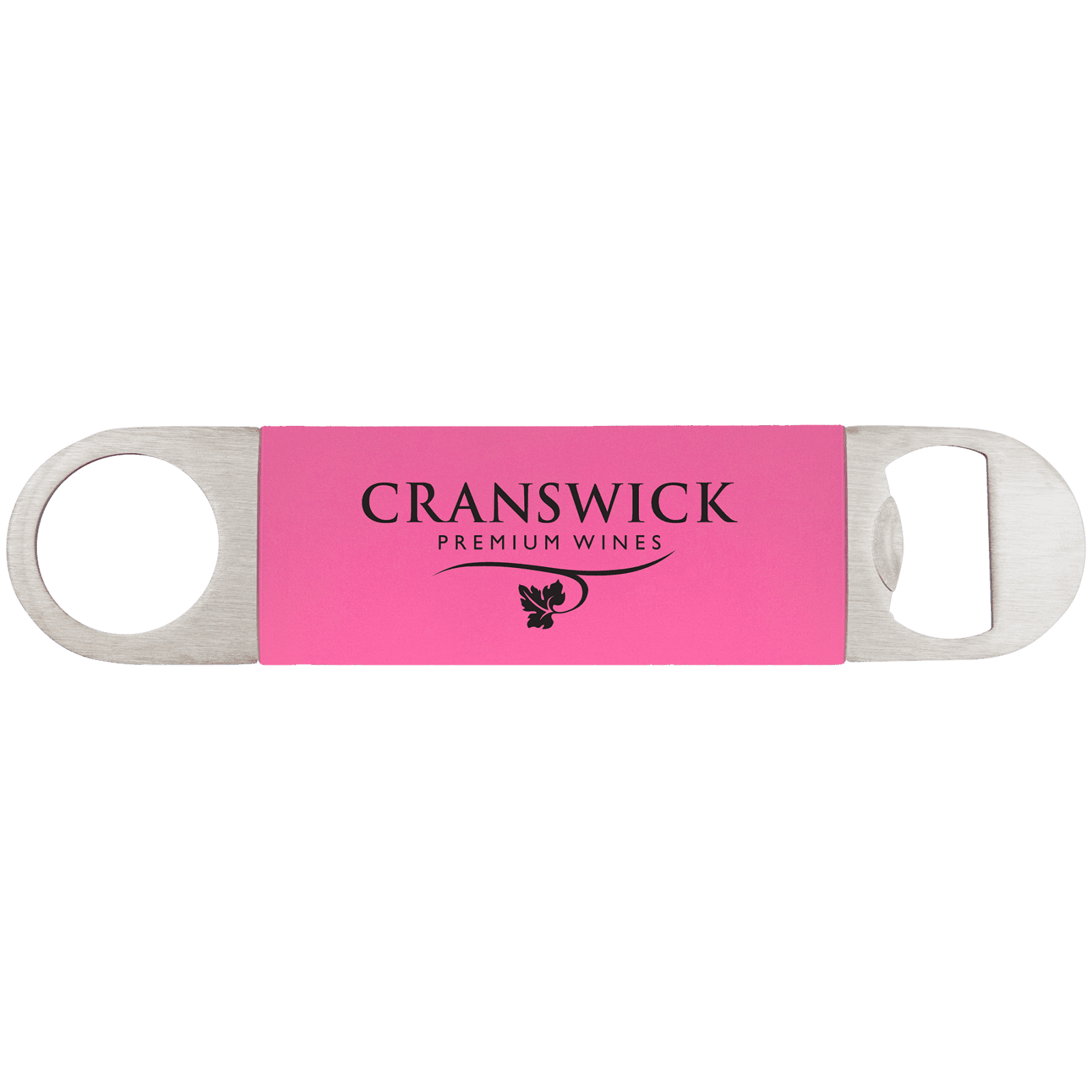 Pink/Black Bottle Opener with Silicone Sleeve
