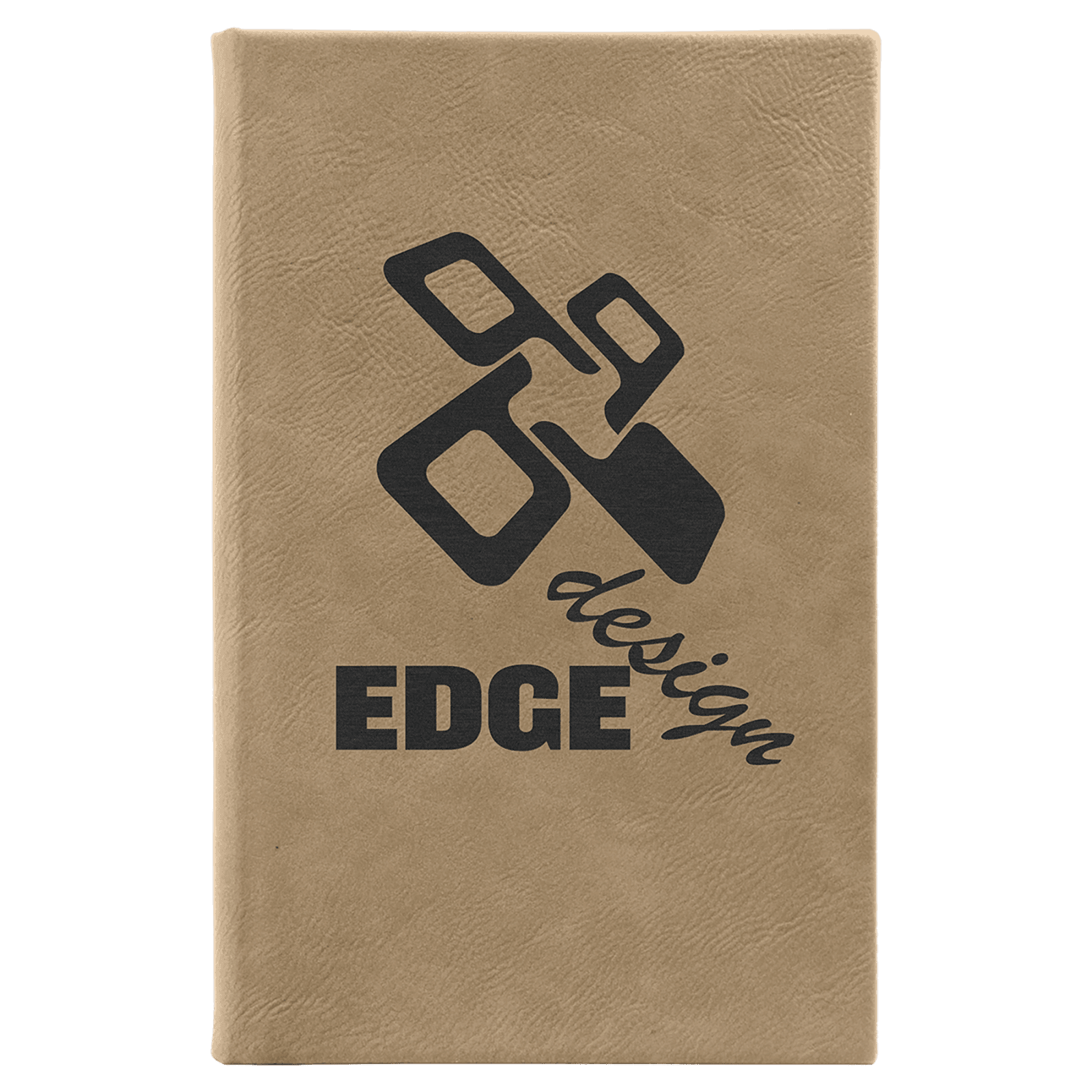 Light Brown Leatherette Sketch Book with White Unlined Paper