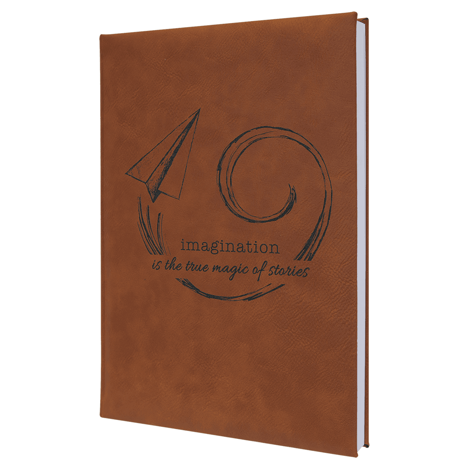 Rawhide Lasered Leatherette Journal with Lined Paper