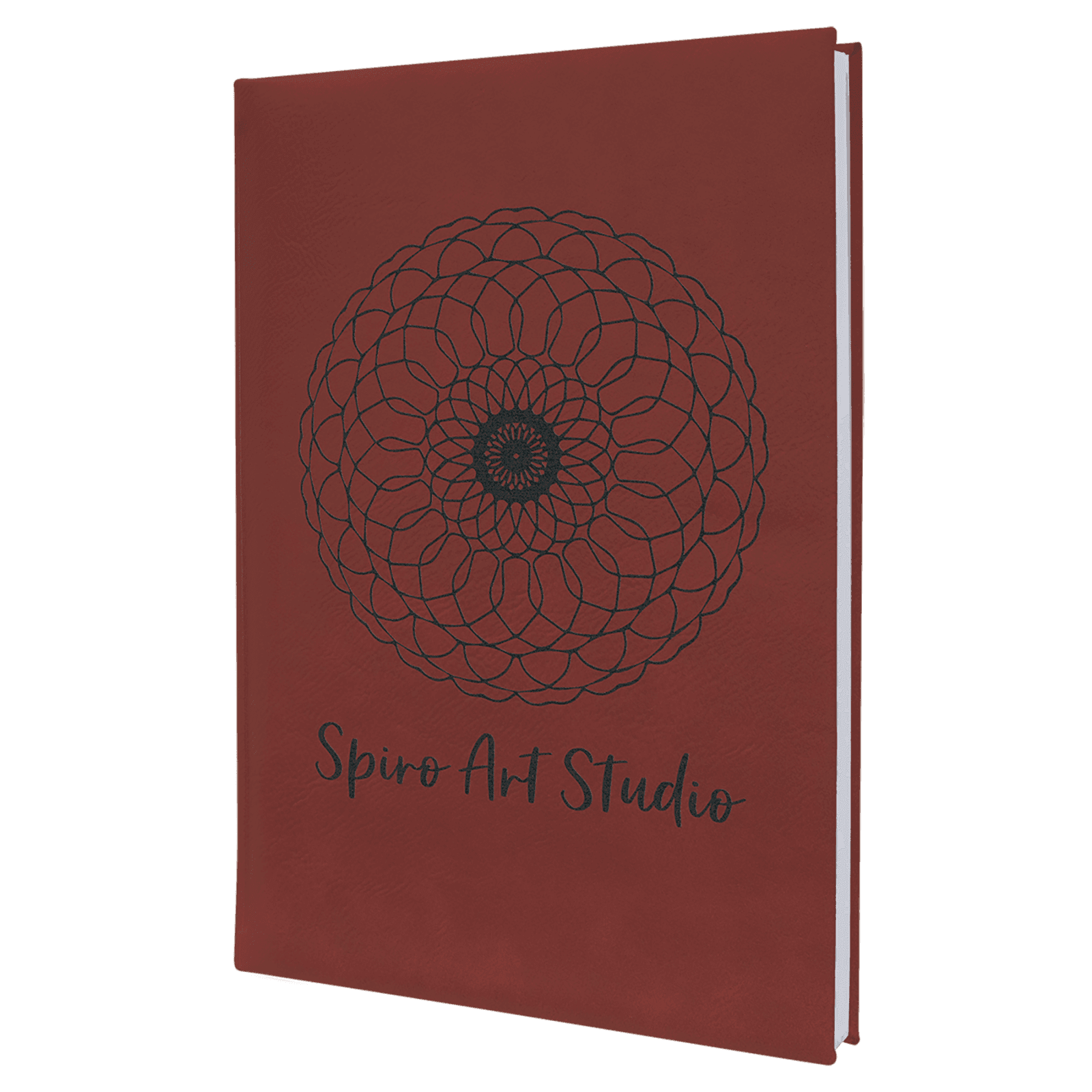 Rose Leatherette Sketch Book with White Unlined Paper
