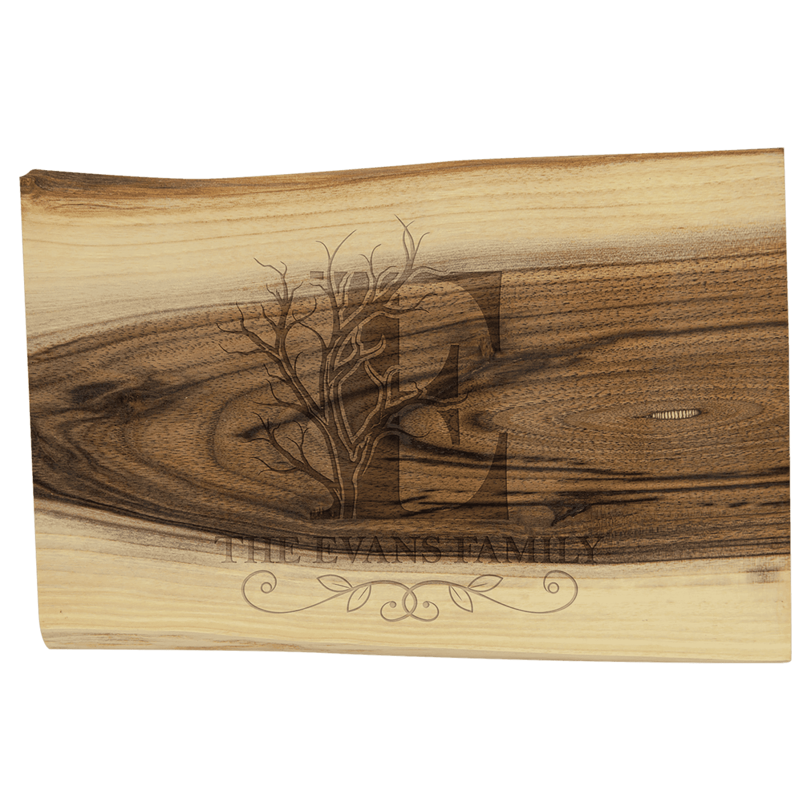 Natural Black Walnut Cutting and Charcuterie Board