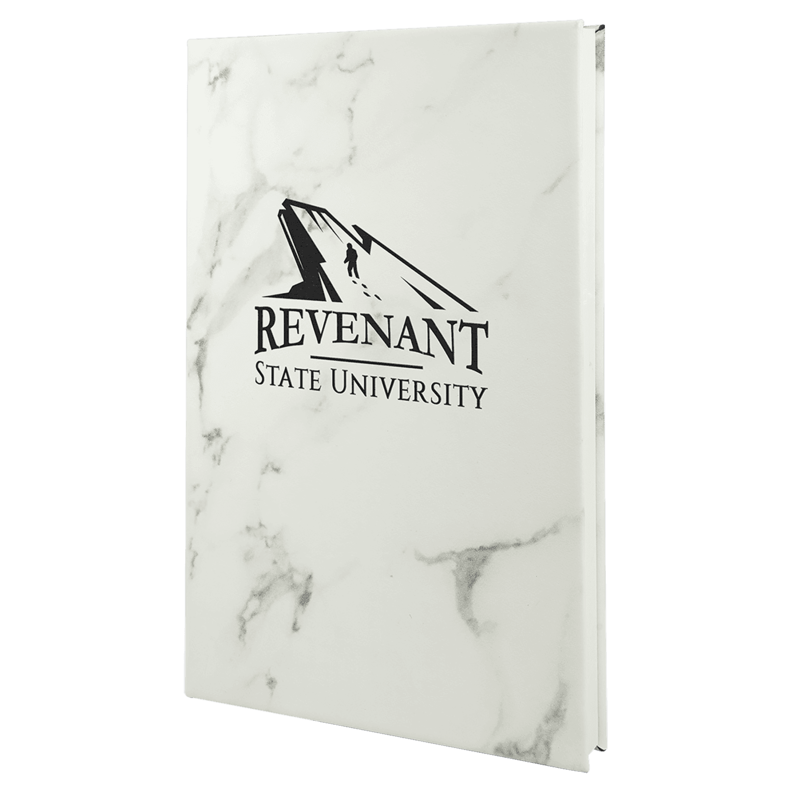 White Marble Leatherette Journal