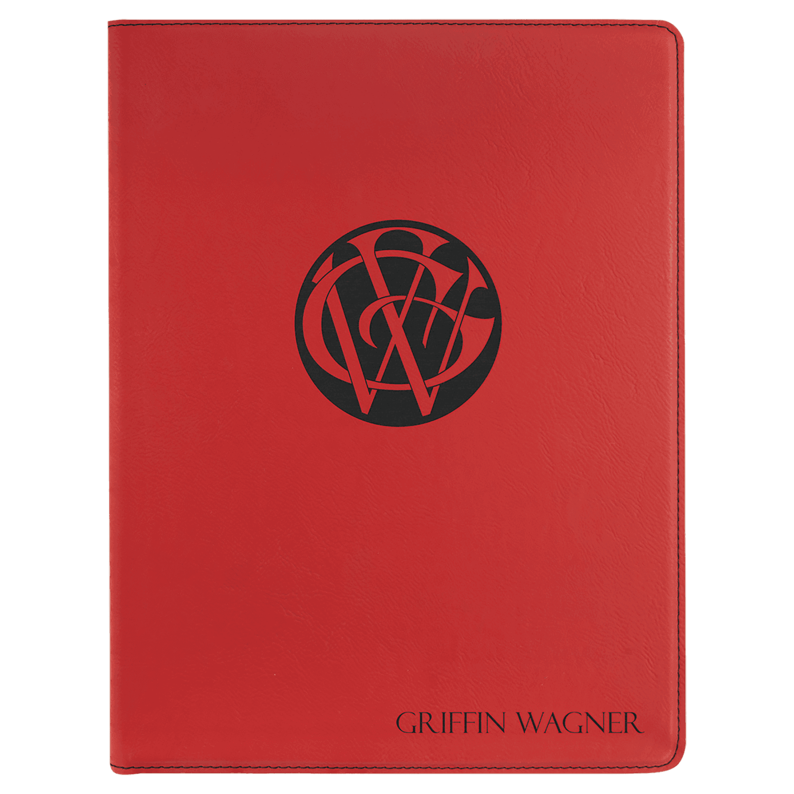 Red Leatherette Portfolio