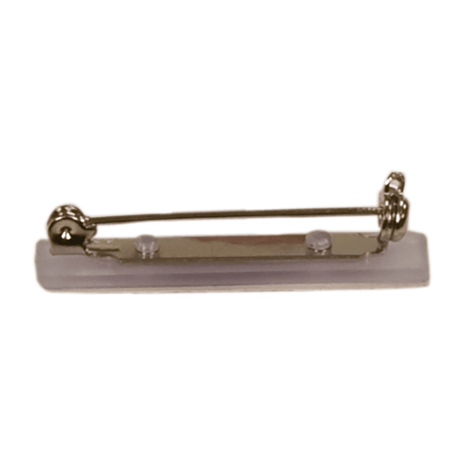 Clear Plastic Top-Opening Pin for Badges