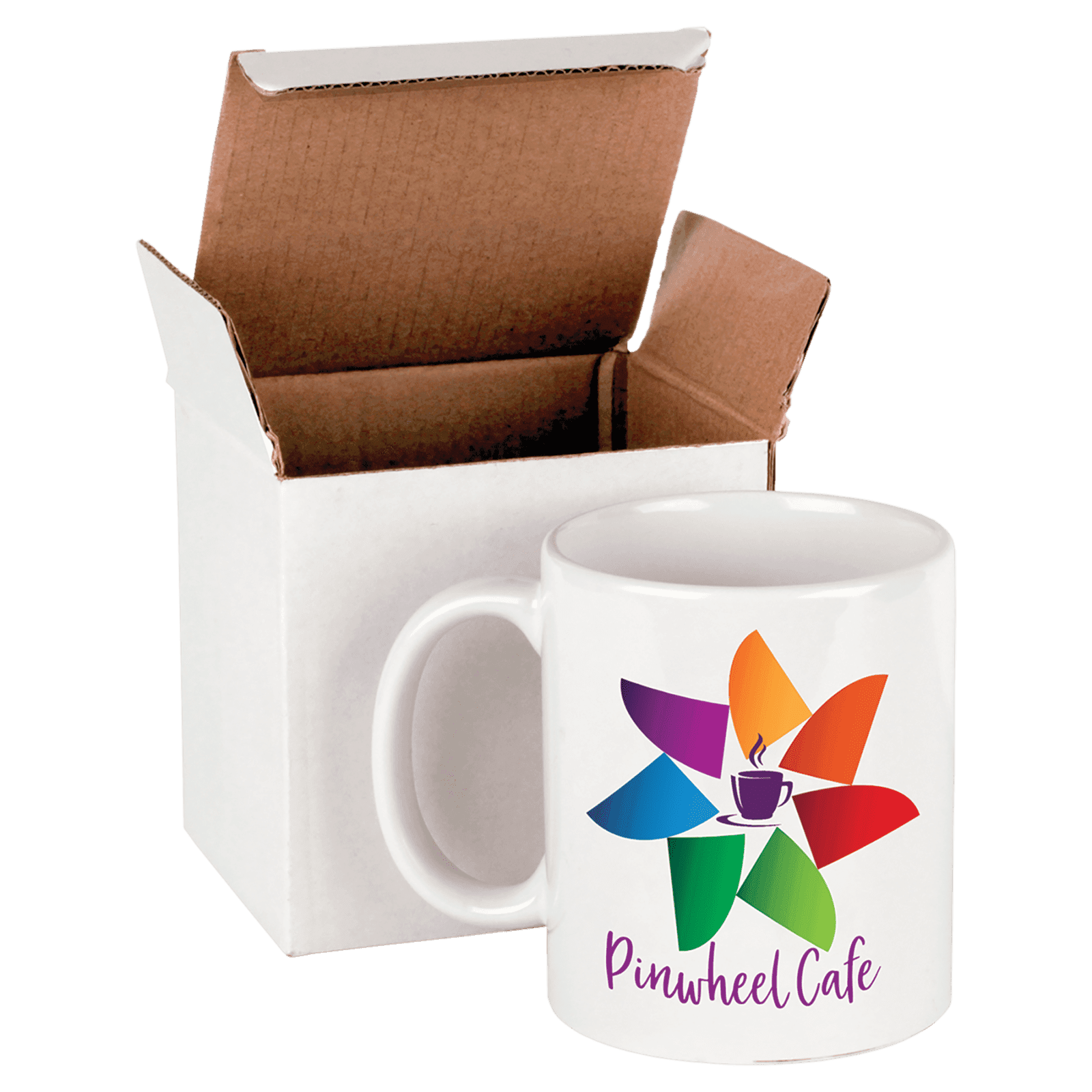 11 oz. White Ceramic Mug in White Box