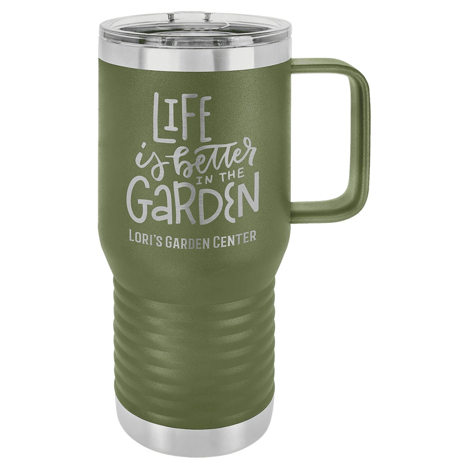 Olive Green Polar Camel 20 oz. Vacuum Insulated Travel Mug with Slider Lid