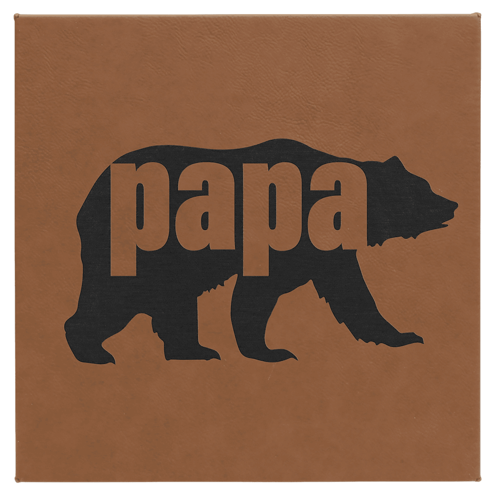 Dark Brown Leatherette Wall Decor/Signage