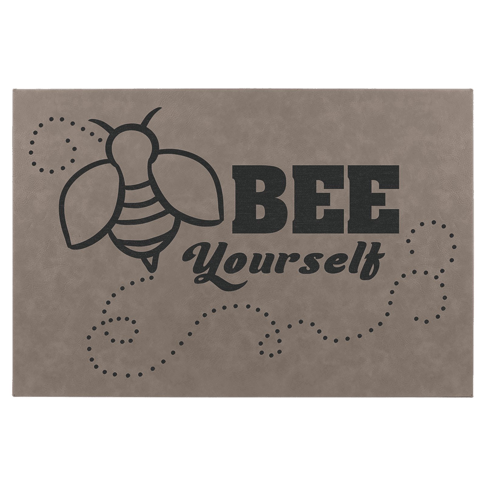 Gray Leatherette Wall Decor/Signage