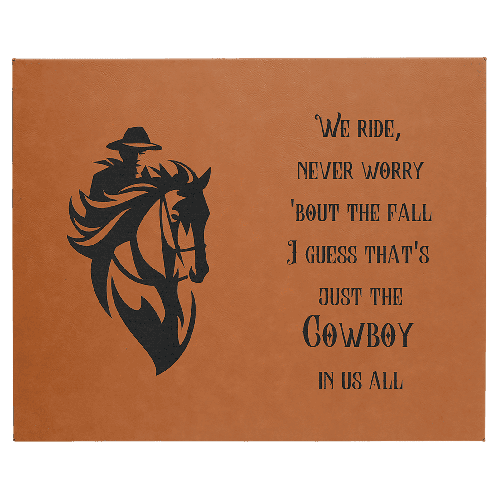 Rawhide Leatherette Wall Decor/Signage