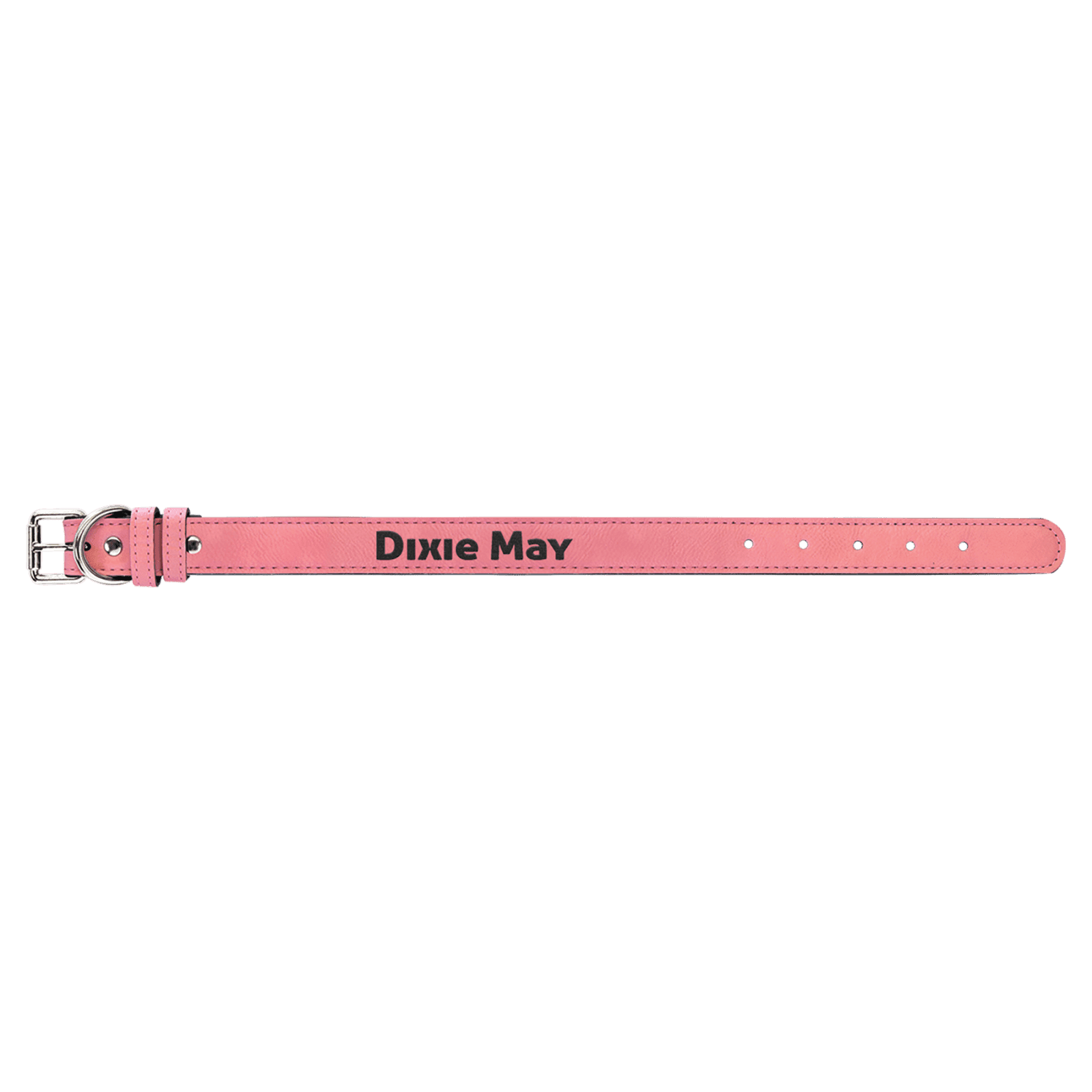 Pink Small Leatherette Dog Collar