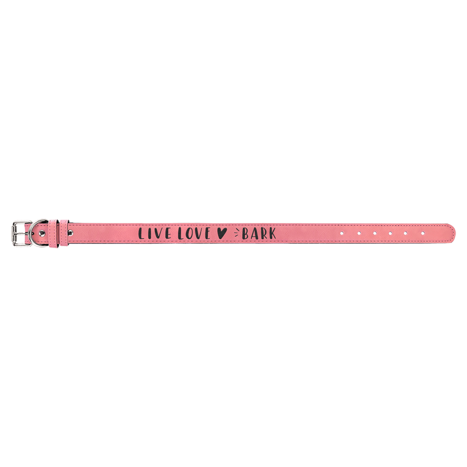 Pink Extra Large Leatherette Dog Collar