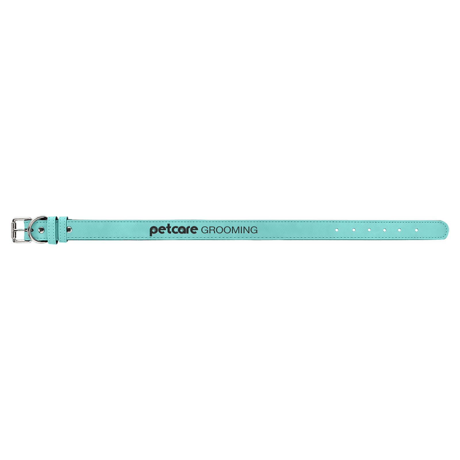 Teal Extra Large Leatherette Dog Collar