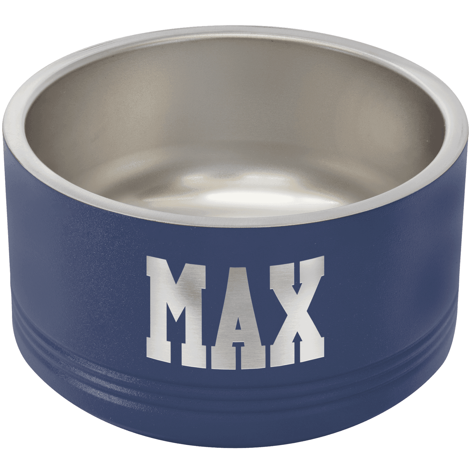 Navy 18 oz. Polar Camel Powder Coated Stainless Steel Dog Bowl
