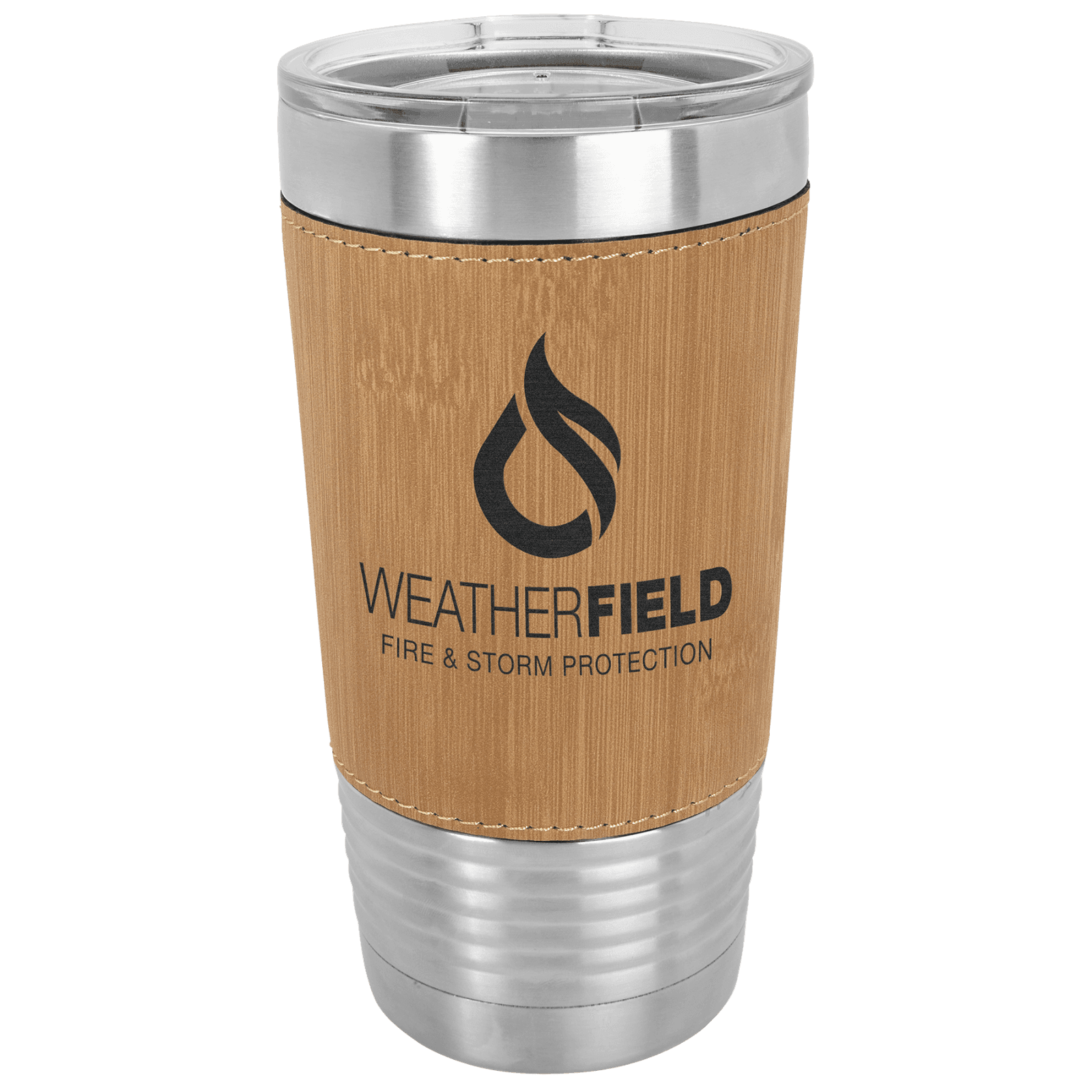 Bamboo 20 oz. Polar Camel Leatherette Grip Tumbler