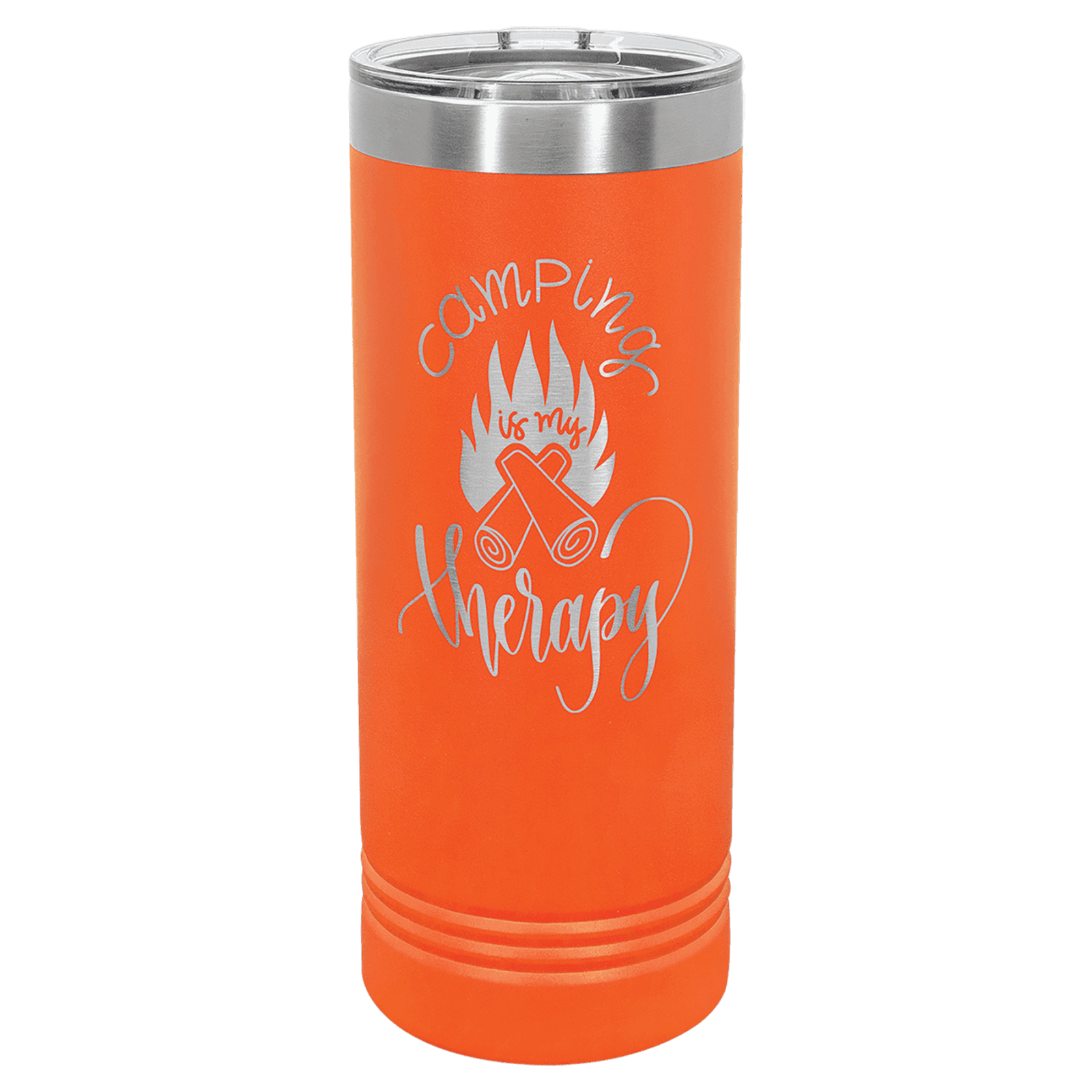 Orange 22 oz. Polar Camel Skinny Tumbler with Slider Lid
